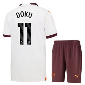 Camiseta de fútbol Manchester City Doku 11 Niño 2ª equipación 2023-24
